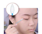 Reusable Cotton Swab Ear Cleaning Cosmetic Safety Silicone Cotton Buds Sticks - Blue