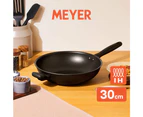 Meyer Midnight Series Nonstick Induction 30cm Open Stirfry