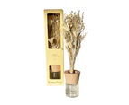 Urban Dried Floral 50ml Scented Vanilla Reed Diffuser Home/Room Fragrance Beige