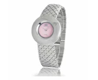 Time Force Ladies' Quartz Watch Tf2650l 04m 1, Pink Dial, Stainless Steel Bracelet, 36mm