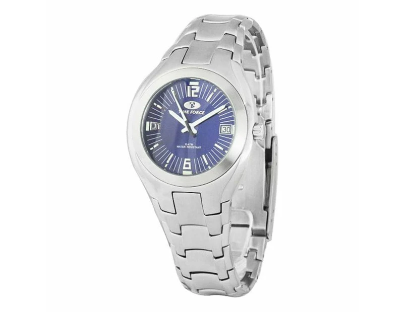 Time Force Unisex Quartz Watch Tf2582m 02m Silver Blue 38mm