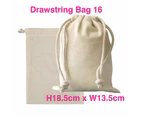 Calico Drawstring Bag H18.5*W13.5cm - 100 Bags