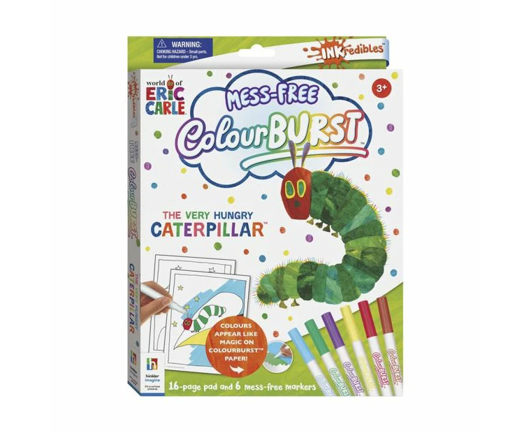 Inkredibles Colour Burst Caterpillar Colouring Book/Marker Activity Set Kids 3y+