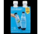 2pc 1L Sodastream Water Bottles Soda Maker Dishwasher Safe BPA Free Carbonating