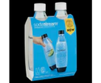 2pc 1L Sodastream Water Bottles Soda Maker Dishwasher Safe BPA Free Carbonating