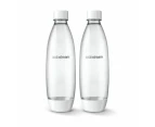 2pc 1L Sodastream Water Bottles Soda Maker Dishwasher Safe BPA Free Carbonating