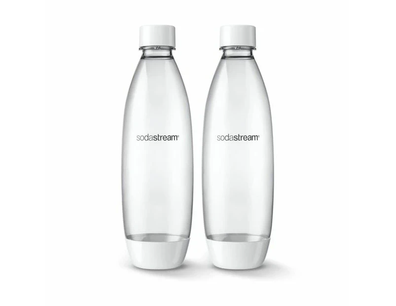 2pc 1L Sodastream Water Bottles Soda Maker Dishwasher Safe BPA Free Carbonating