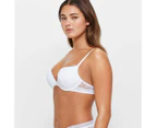 Lace Push Up Bra - Lily Loves - White