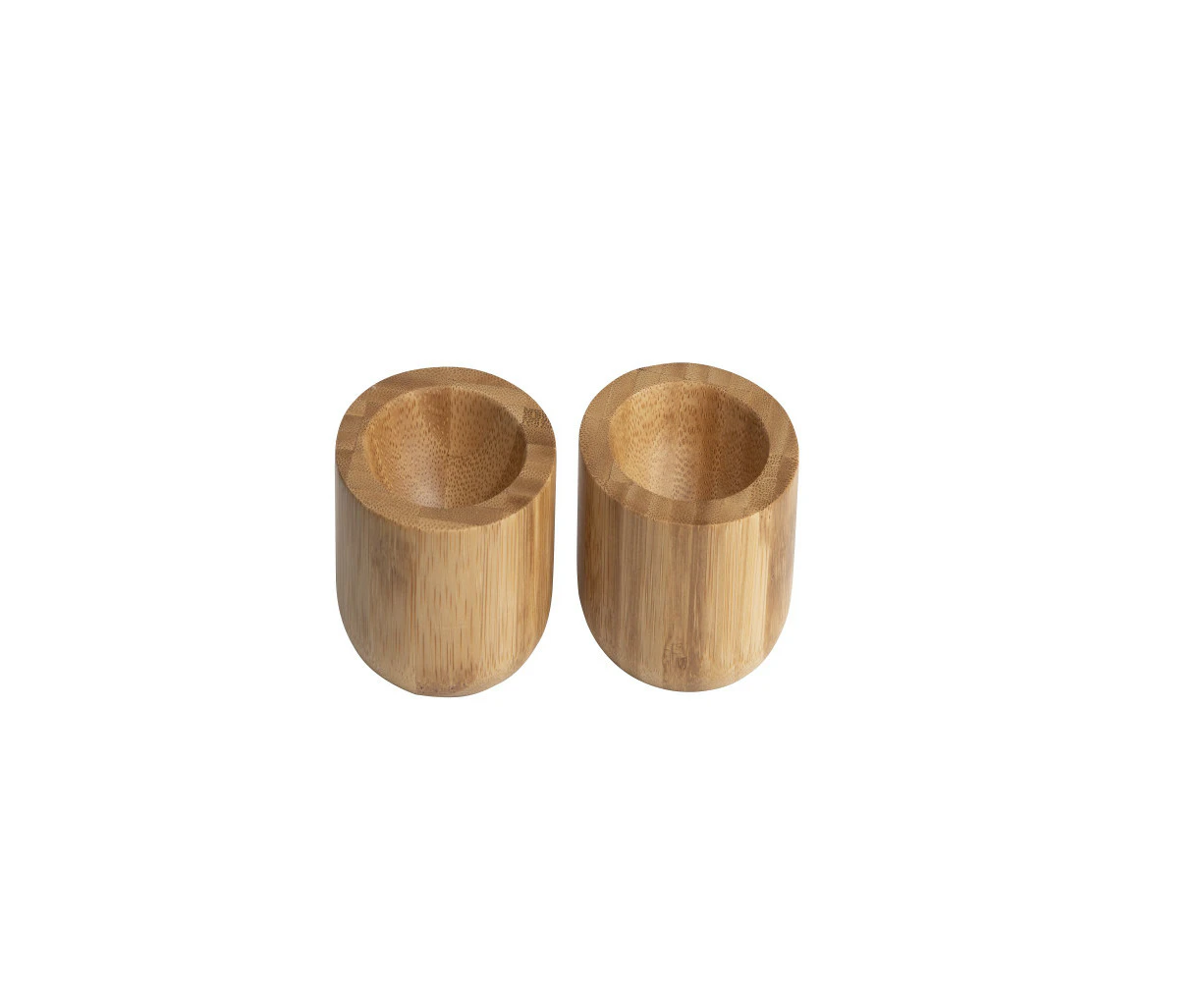 Euroline Bamboo Egg Cups - Set of 2