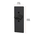 Bottle Opener  With Lid Collector Container Wall  Screws for Bars KTV Hotel Home Rust-proof  Professional Bottle Opener-Color-Black