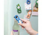 for Creative Cartoon Bottle Openers PVC Beer Whiskey Corkscrews Magnetic Refrigerator Sticker Decors for Home Kitchen To-Color-Orange