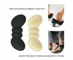 1Pair Heel Insole Heel Protectors Heel Pads Shoe Liner Shoe Inserts Heel Grip Thick - Apricot