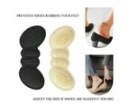 1Pair Heel Insole Heel Protectors Heel Pads Shoe Liner Shoe Inserts Heel Grip Thin - Black