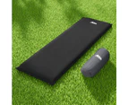 Weisshorn Self Inflating Mattress Camping Sleeping Mat Air Bed Pad Single Black