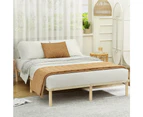 Artiss Bed Frame Double Size Wooden Bed Base AMBA