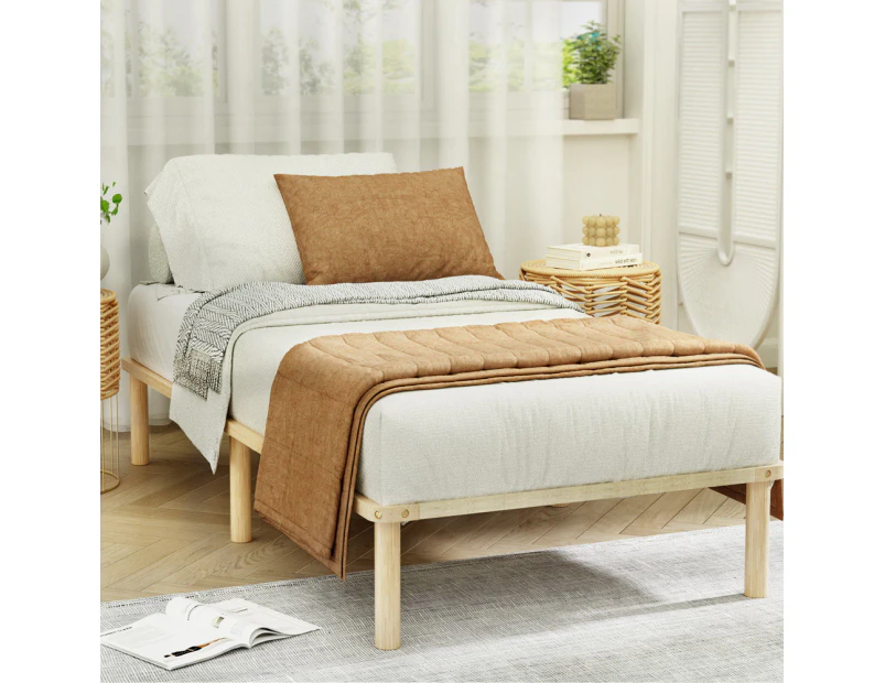 Artiss Bed Frame King Single Size Wooden Bed Base AMBA