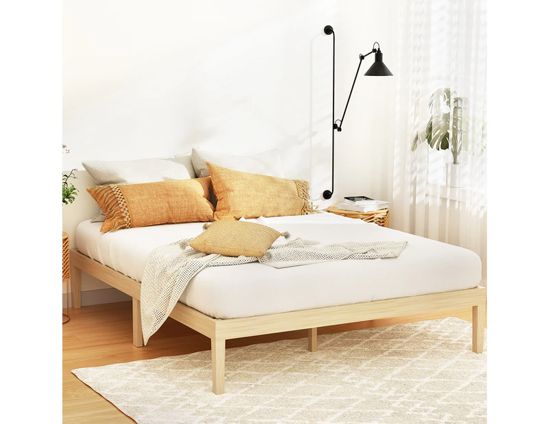 Artiss Bed Frame Queen Size Wooden Bed Base BRUNO