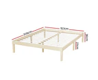 Artiss Bed Frame Queen Size Wooden Bed Base BRUNO