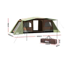 Weisshorn Instant Up Camping Tent 10 Person Outdoor Family Hiking Tents 3 Rooms