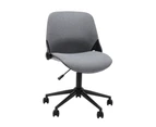 Nancy Office Chair Mobile Task Chair Grey Fabric