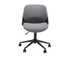 Nancy Office Chair Mobile Task Chair Grey Fabric