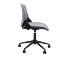 Nancy Office Chair Mobile Task Chair Grey Fabric