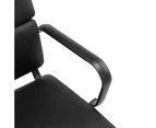 Clement Office Chair Mobile Task Chair with arms Black PU leather