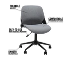 Nancy Office Chair Mobile Task Chair Grey Fabric