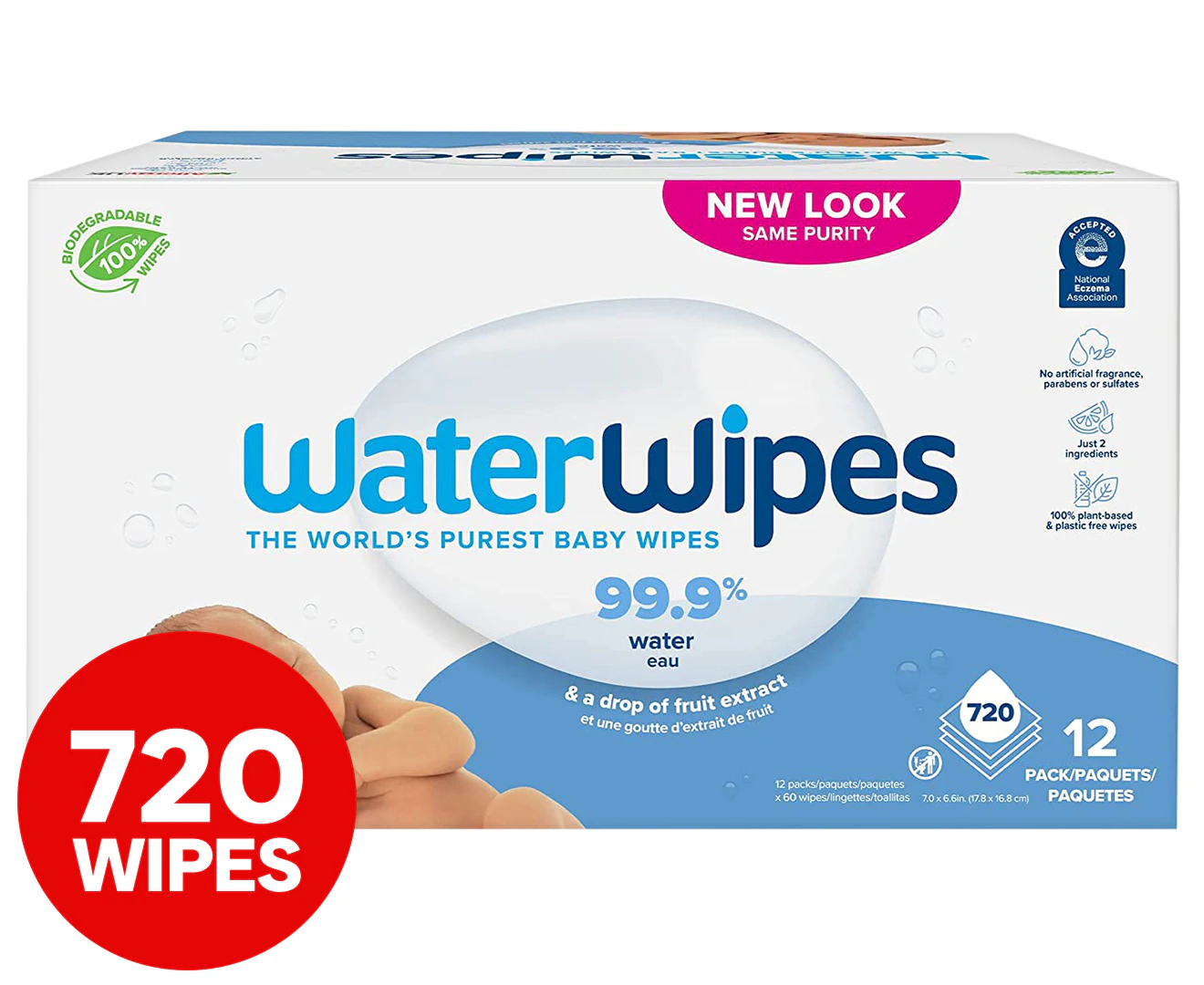 WaterWipes Biodegradable Baby Wipes 720pk