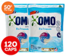 2 x 60pk OMO Sensitive 3-in-1 Laundry Detergent Capsules