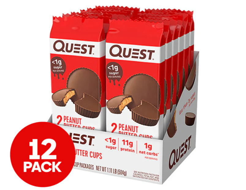 12 x Quest Nutrition Peanut Butter Cups 42g