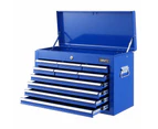 Giantz 10 Drawer Tool Box Cabinet Chest Toolbox Storage Garage Organiser Blue