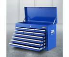 Giantz 10 Drawer Tool Box Cabinet Chest Toolbox Storage Garage Organiser Blue