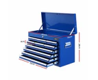 Giantz 10 Drawer Tool Box Cabinet Chest Toolbox Storage Garage Organiser Blue