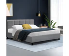 Artiss Bed Frame Queen Size Grey TINO