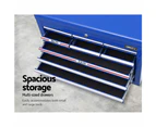 Giantz 10 Drawer Tool Box Cabinet Chest Toolbox Storage Garage Organiser Blue