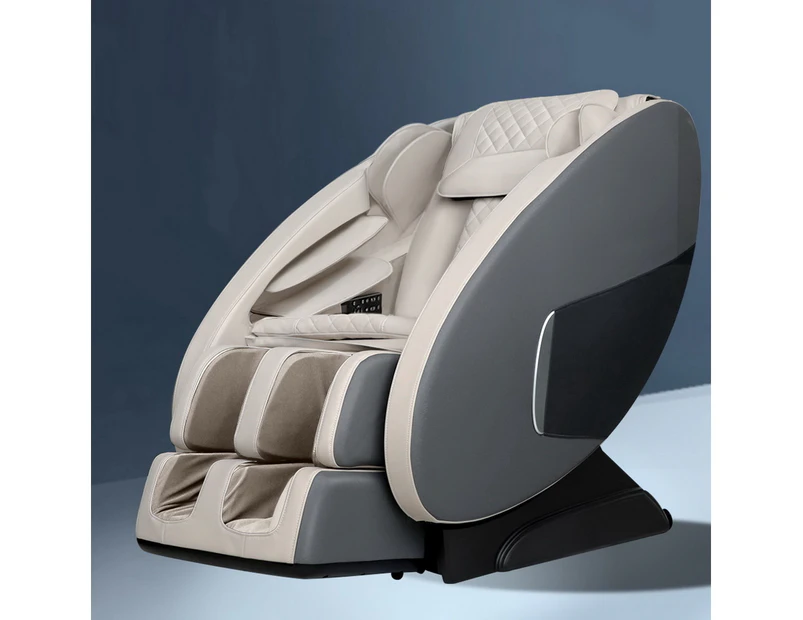 Livemor Massage Chair Electric Recliner Massager Grey Ellmue