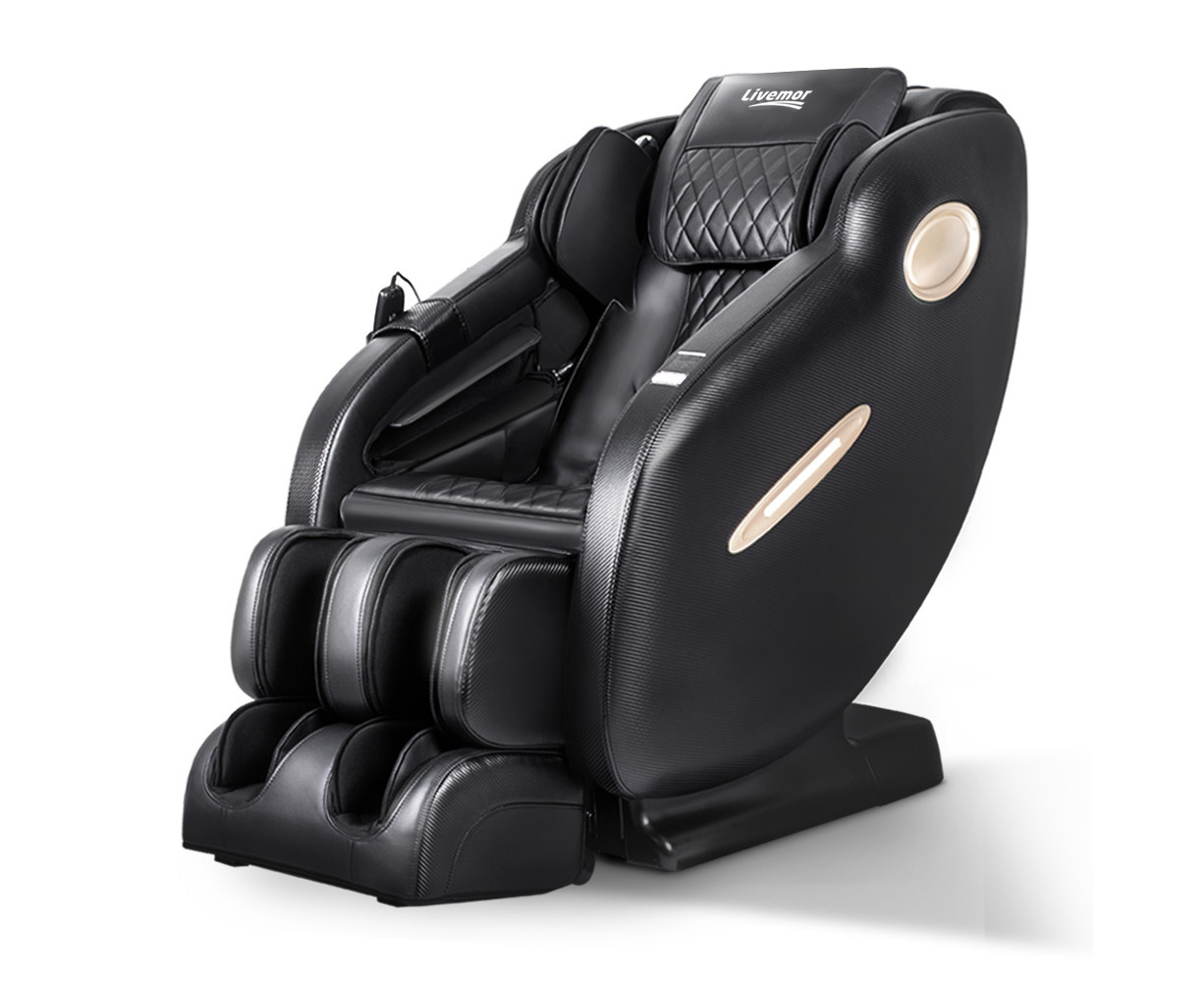 Livemor Massage Chair Electric Recliner Massager Black Ozeni