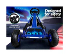 Rigo Kids Pedal Go Kart Ride On Toys Racing Car Rubber Tyre Blue