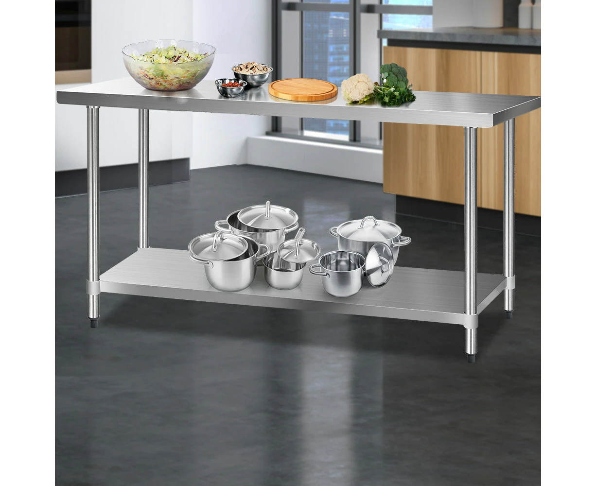 Cefito 1829x610mm Stainless Steel Kitchen Bench 430