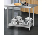 Cefito 1219x610mm Stainless Steel Kitchen Bench 430