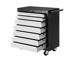 Giantz 7 Drawer Tool Box Cabinet Chest Trolley Storage Garage Toolbox Grey