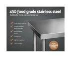 Cefito 1524x610mm Stainless Steel Kitchen Bench 430