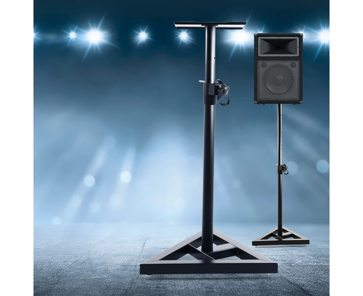 Alpha Speaker Stand 67-120cm Adjustable Height Surround Sound Studio Home 2pcs