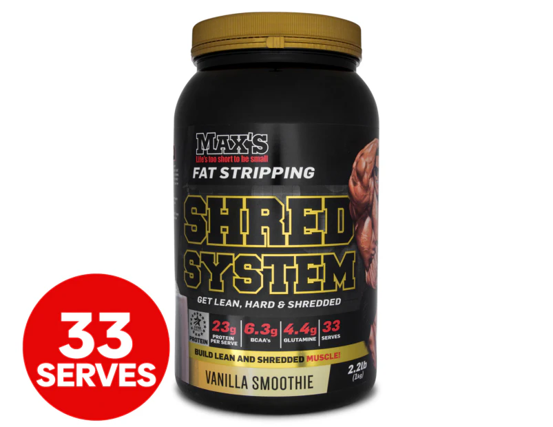 Max's Shred System Protein Vanilla Smoothie 1kg