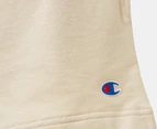 Champion Women's French Terry C Logo Shorts - Oat Milk Latte