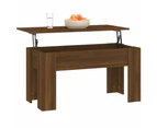 vidaXL Coffee Table Brown Oak 101x49x52 cm Engineered Wood