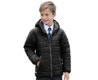 Result Core Childrens/Kids Soft Padded Jacket (Black/Black) - PC5471
