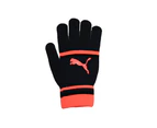 Puma Womens Striped Gloves (Black/Coral) - UT1631