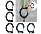 5Pcs Plastic Outdoor Camping Tent Pole Hooks Buckle Caravans Awning Tent Hanger Buckles Hanging Lanyard Snap Clips Hooks